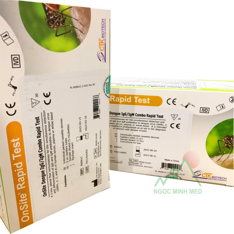 Test nhanh Dengue IgM/IgG (Sốt xuất huyết)